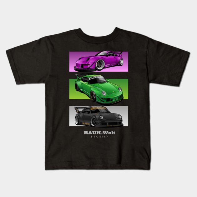 RWB - The Three Masterpiece Kids T-Shirt by rizadeli